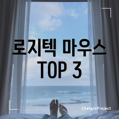 로지텍 마우스 TOP 3