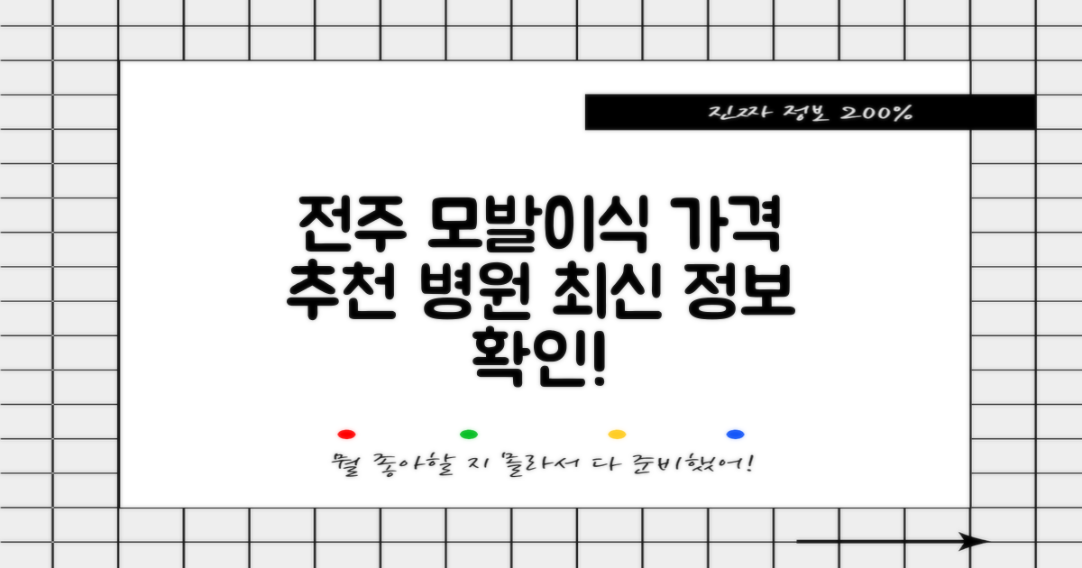 전주 모발 이식 가격과 추천 탈모 병원 리스트: 최신 정보 확인