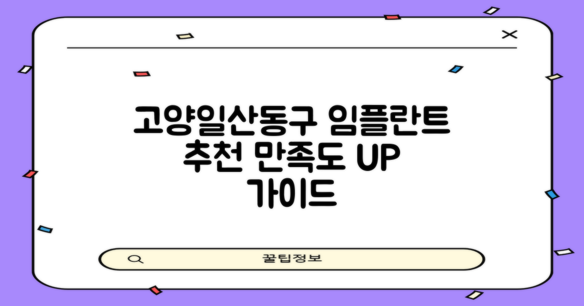 고양일산동구 임플란트 치과: 만족도를 높이는 선택 가이드