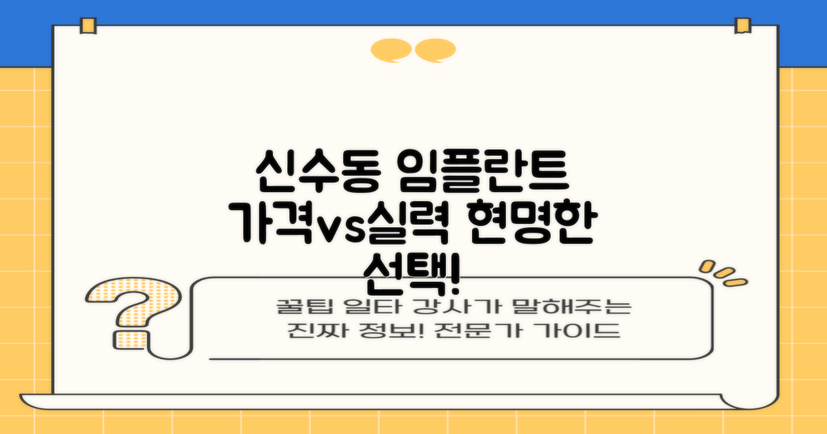 가격 vs 실력: 신수동 임플란트, 현명하게 선택하는 법