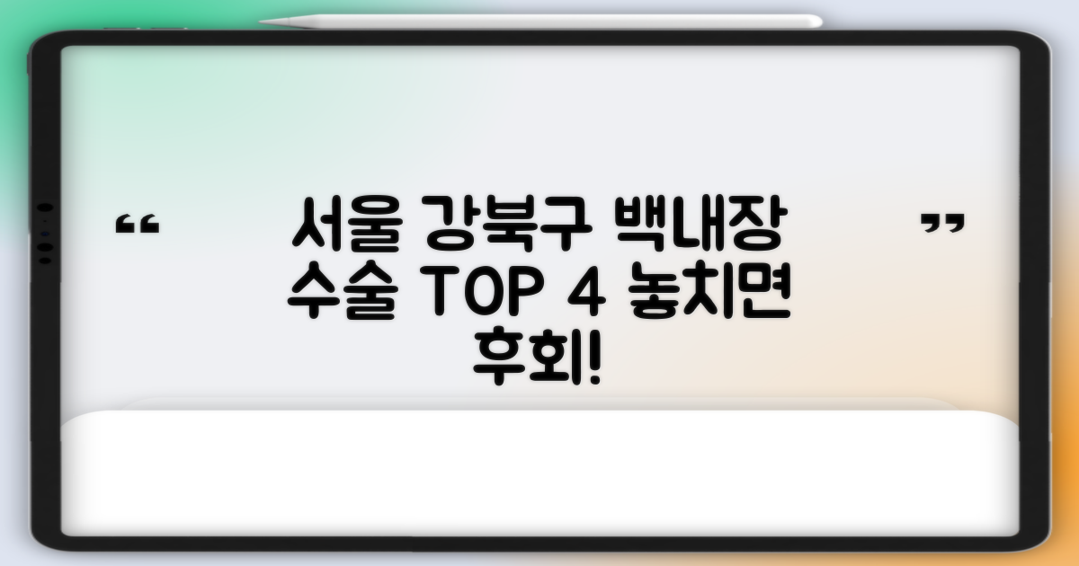 놓치면 후회할 이벤트, 확인했나요? 서울 강북구 백내장 수술 병원 TOP 4 이벤트 활용 가이드
